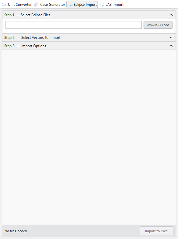 Empty Eclipse Import pane just opened