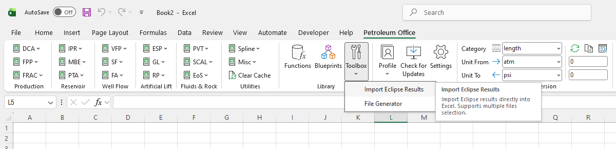 Eclipse Import ribbon location